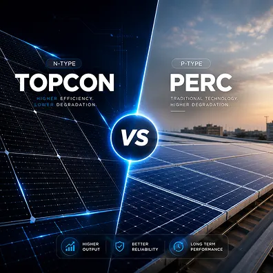 N-Type vs P-Type: Why TOPCon Beats Mono PERC in 2026
