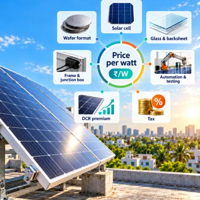 Solar Panel Price per Watt in India: How the Number Is Built