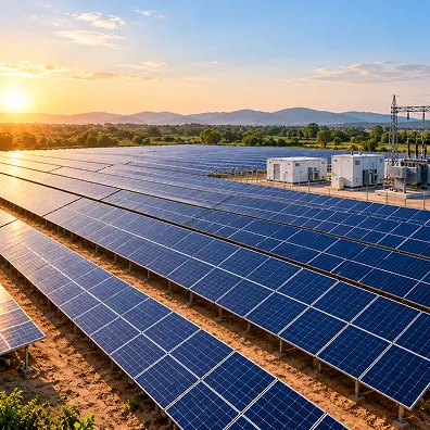 1 MW ground-mounted solar power plant installation in India